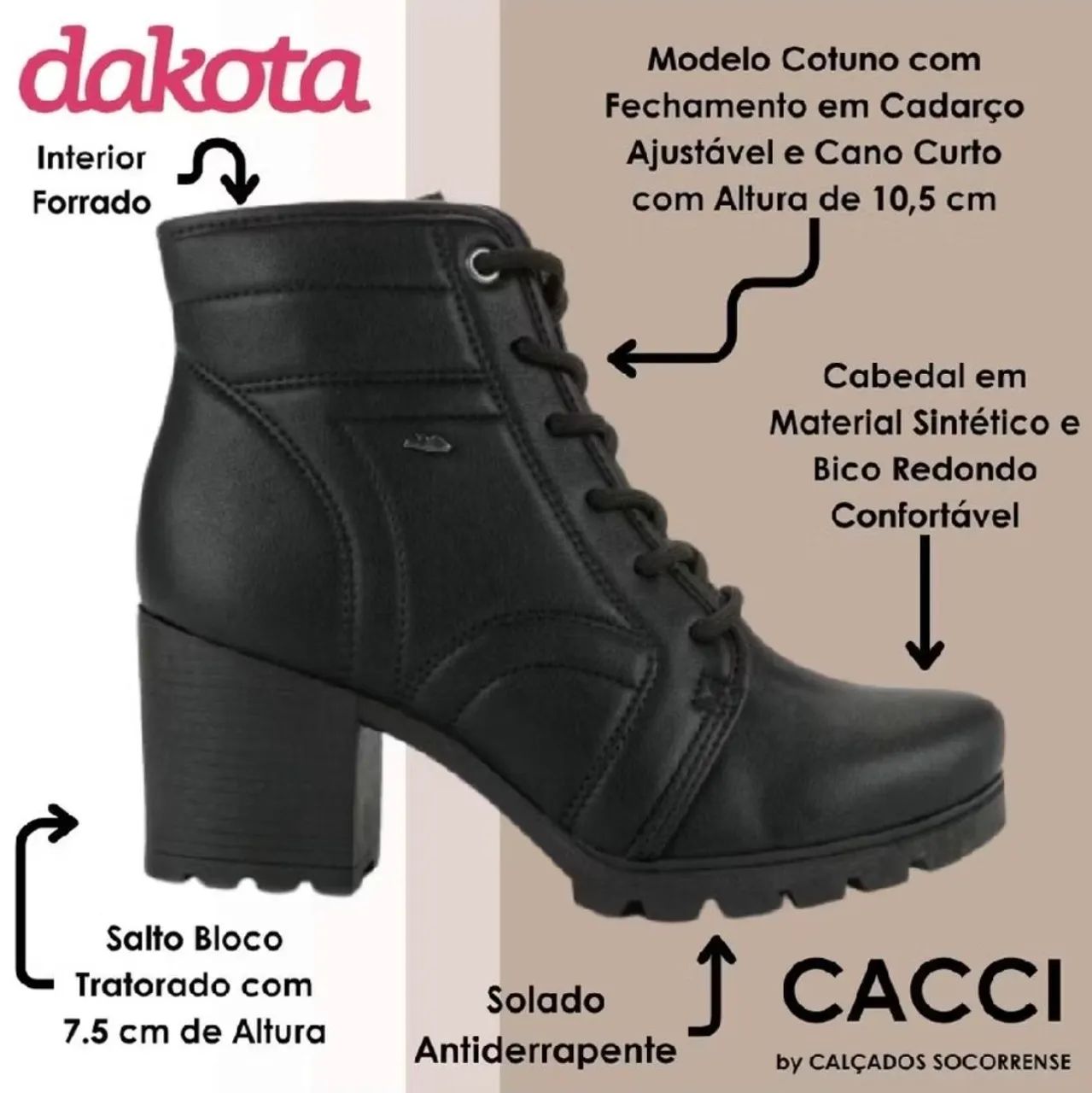 Bota feminina - Foto 4