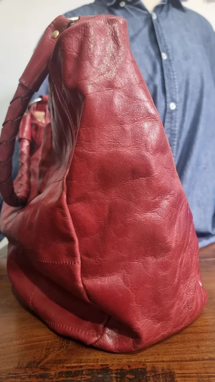 Bolsa Couro Legitimo Grande - Foto 3