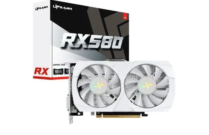 Placa de Vídeo RX 580 16GB GDDR5 Up Gamer Branca - Nova, Lacrada com 1 Ano de Garantia