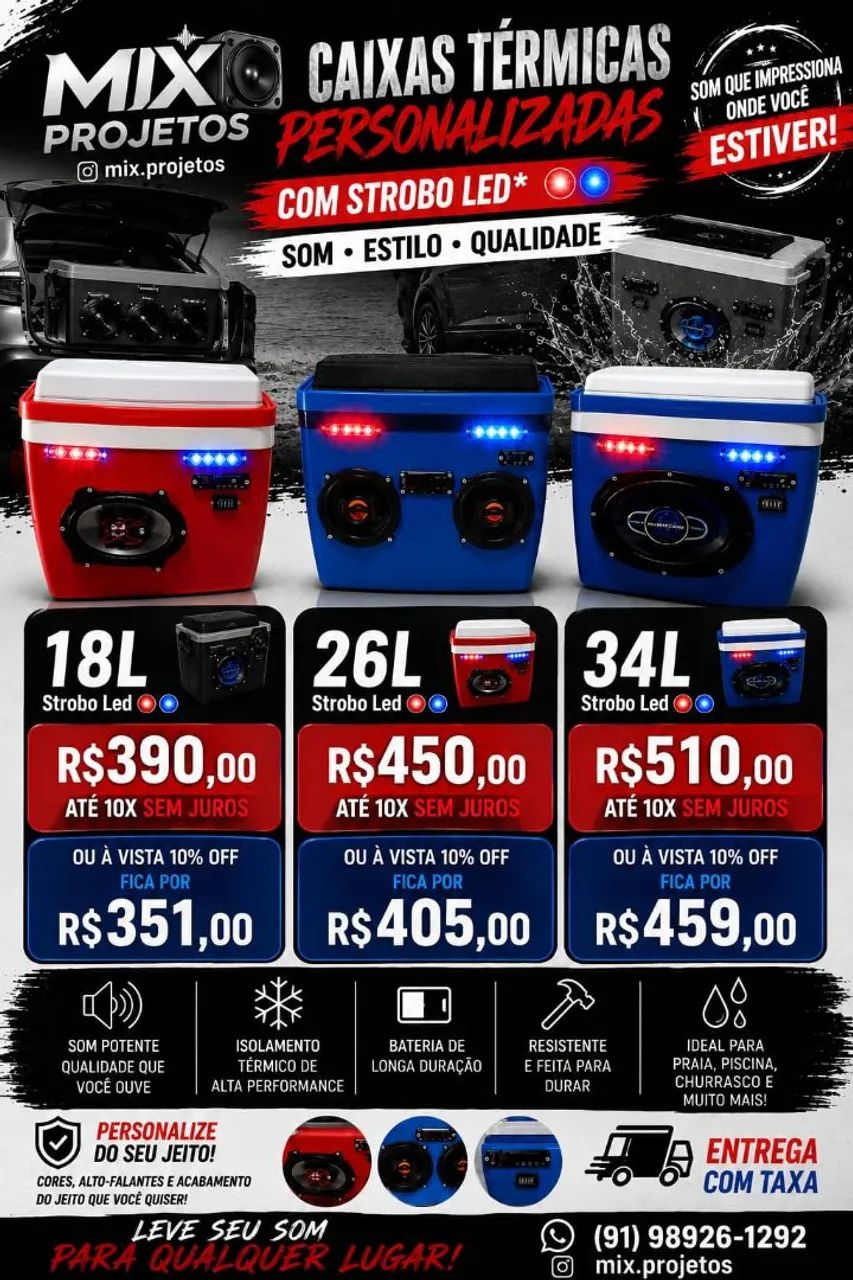 Caixa Térmica Com Som Integrado - Foto 2