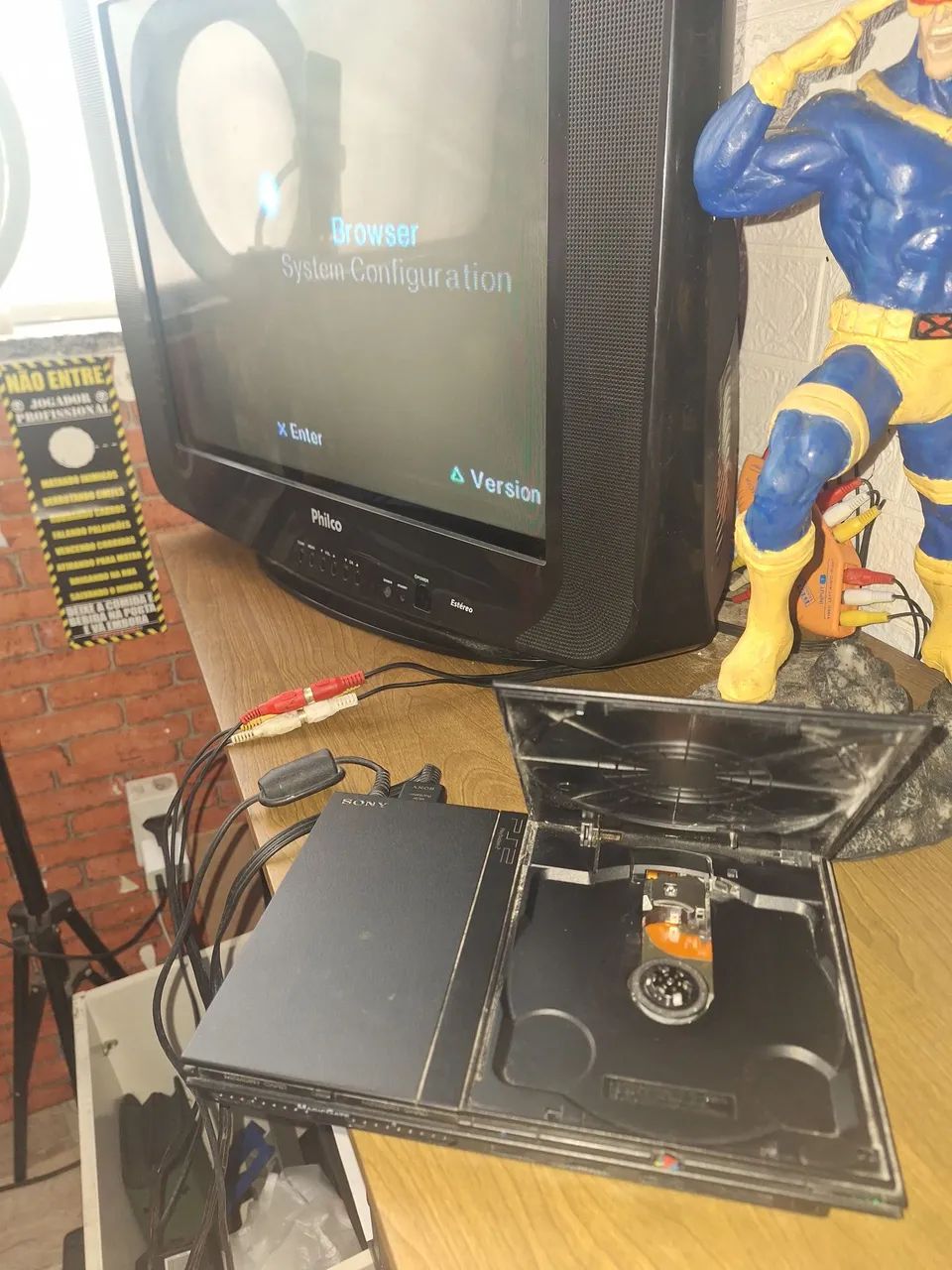 Ps2 slim com leitor funcionando barato - Foto 2
