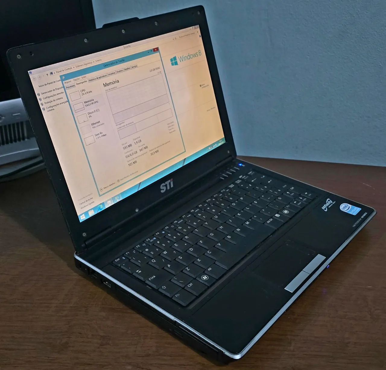 Notebook Dual Core 2GB RAM STi IS1253