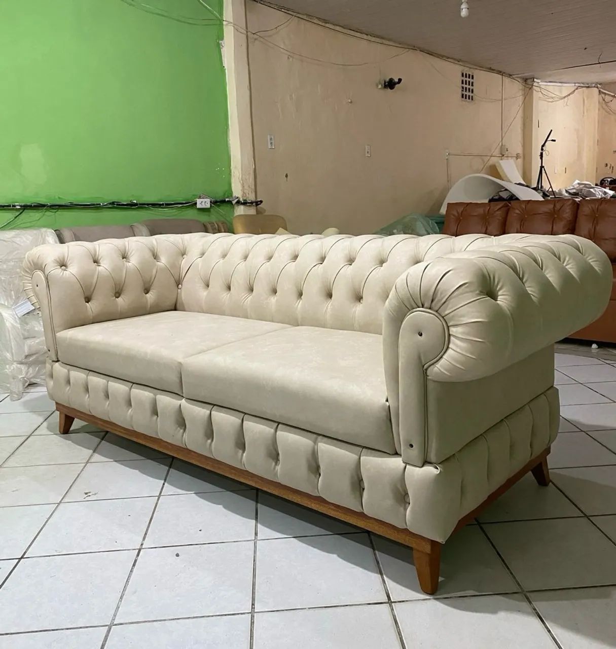 Sofá chesterfield da fábrica  - Foto 3