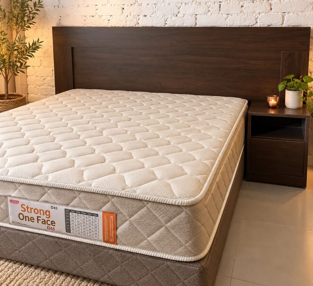 Cama de casal com cabeceira 
