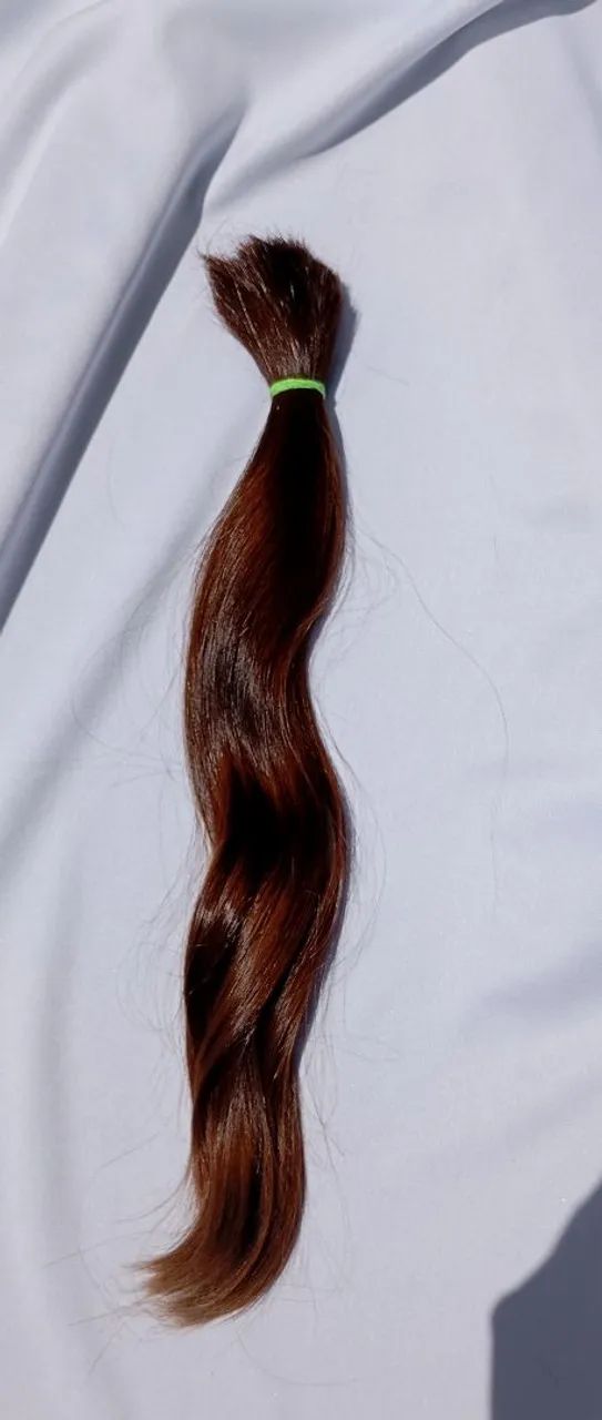Cabelo Humano Natural Virgem Liso 35 cm - Bem Cuidado - Foto 3