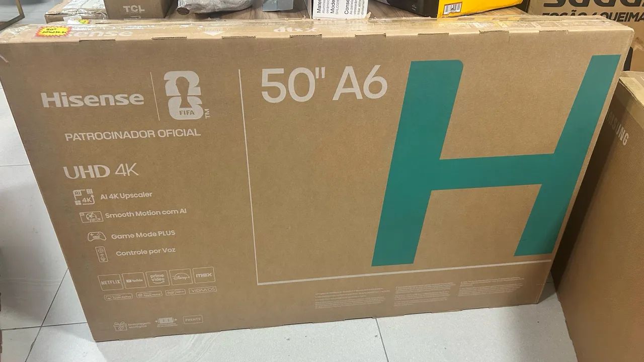 SMART TV 50 POLEGADAS HISENSE A6 UHD 4K 