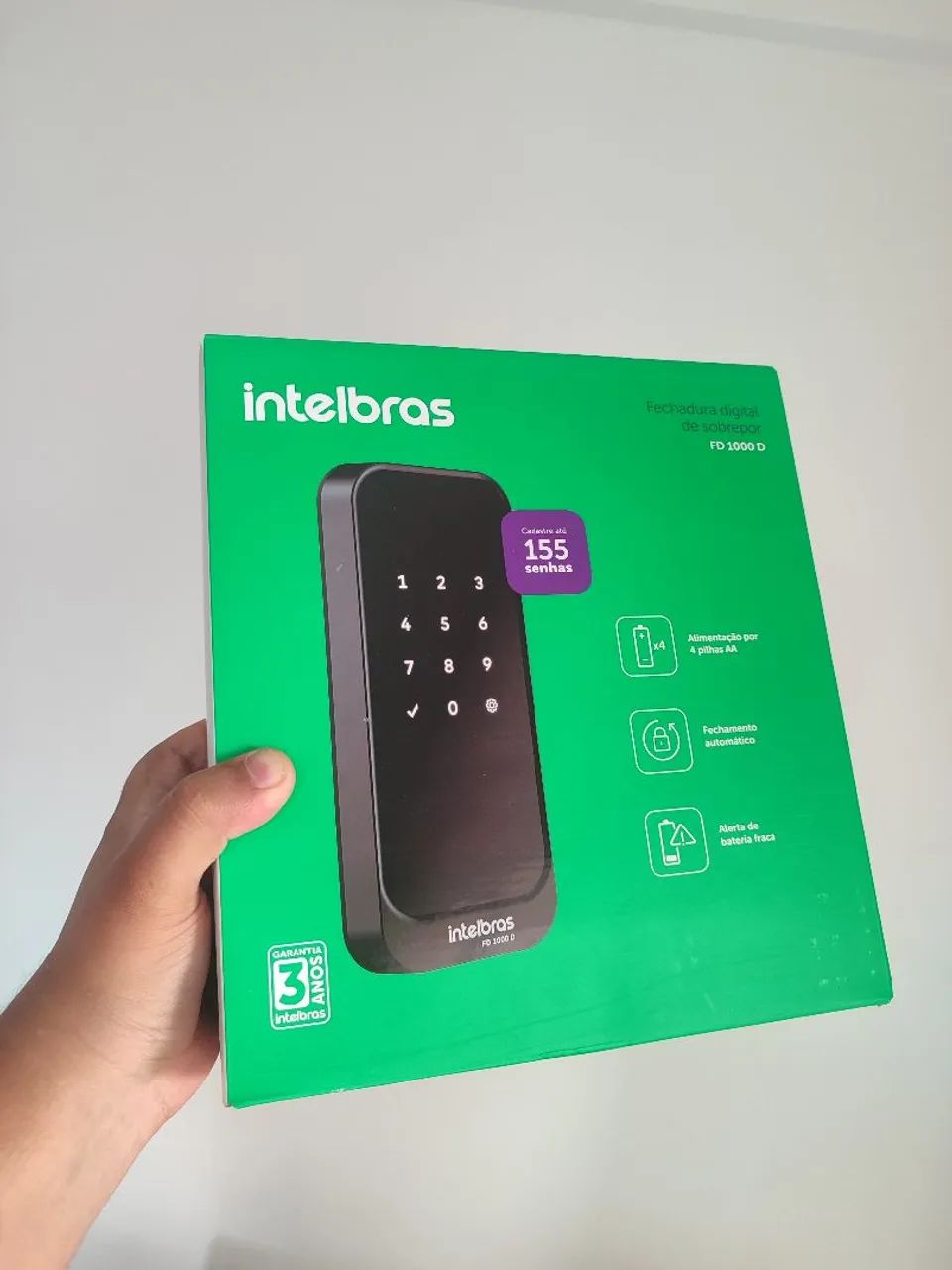 Fechadura Digital Intelbras FD1000 D Lacrado