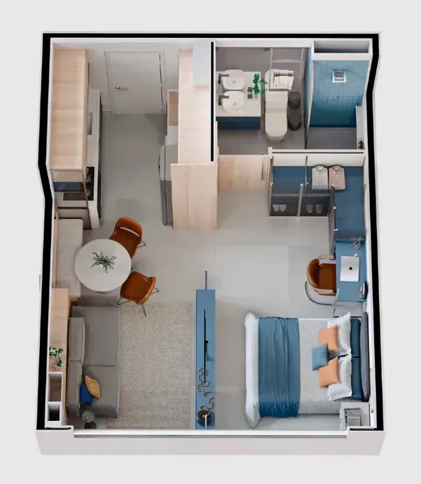 PLANTA 31m²