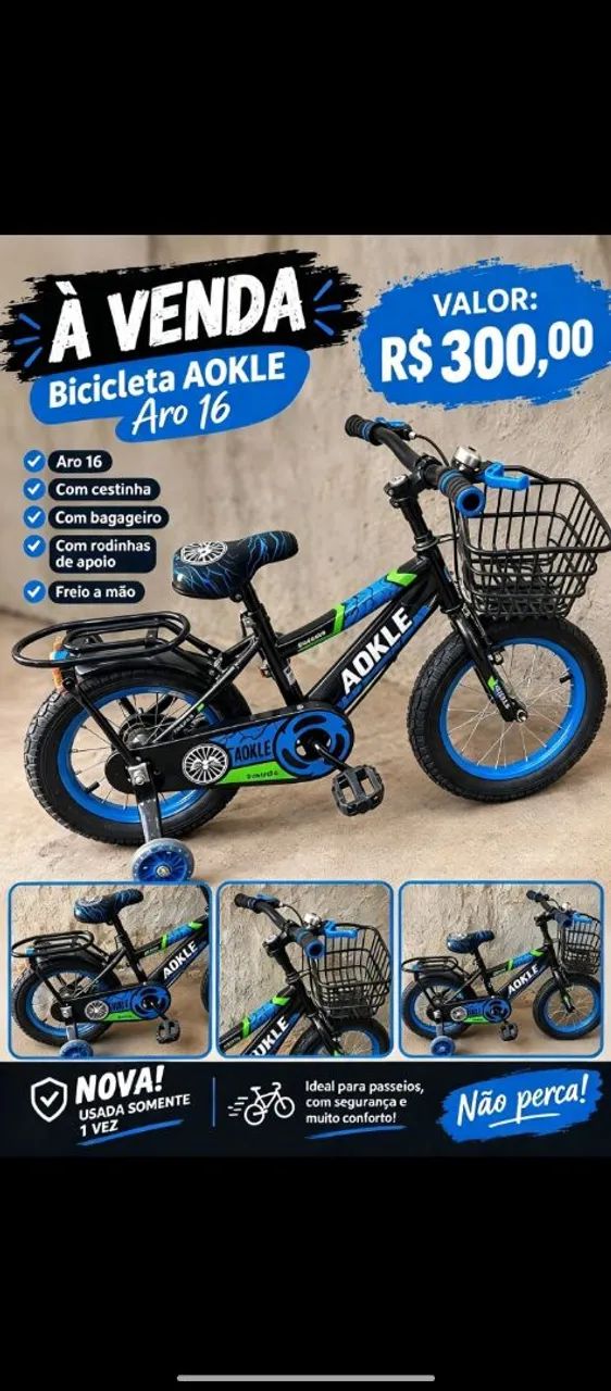 Bicicleta infantil aro 16