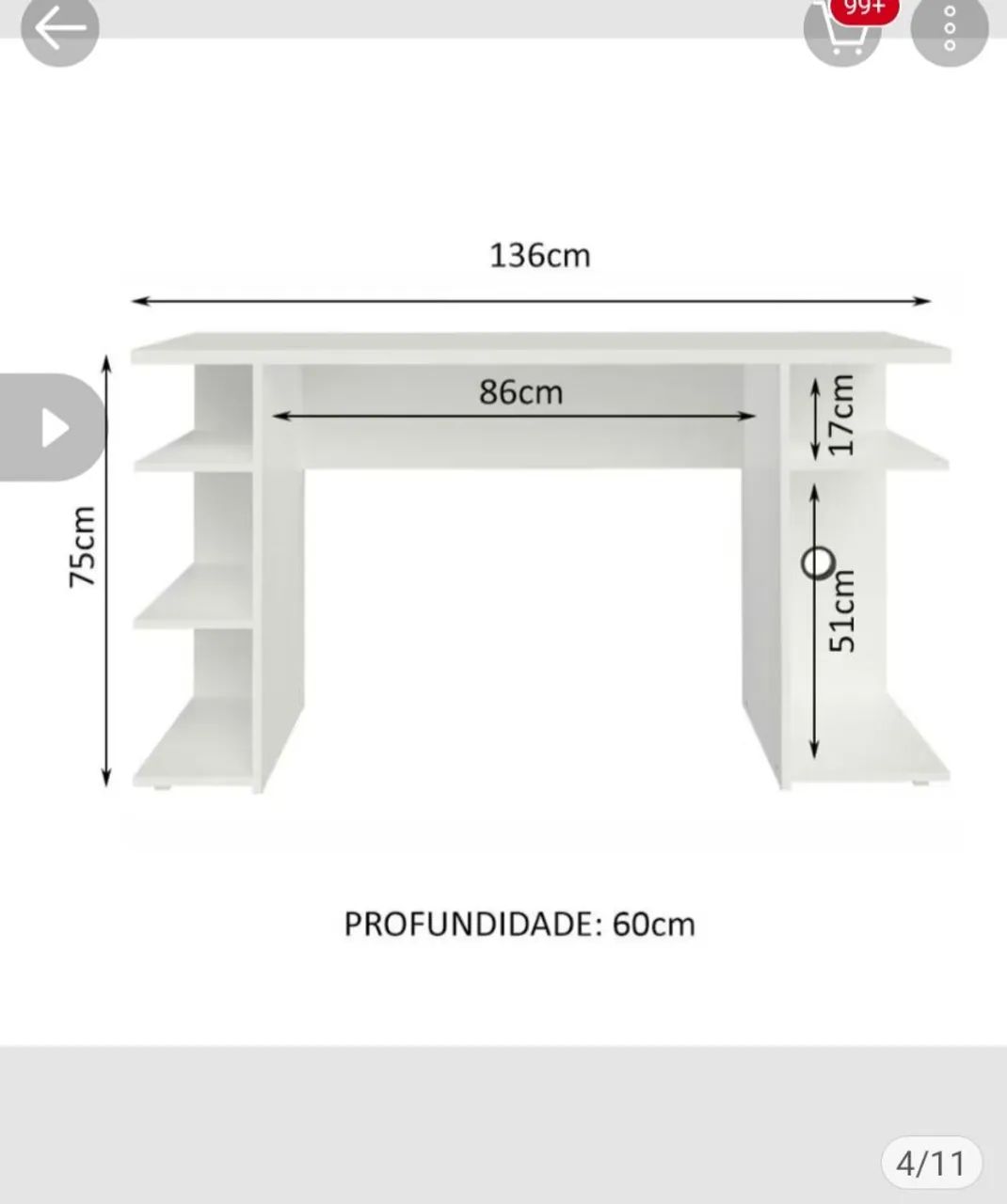 Vende-se mesa para estudos GRANDE!!
