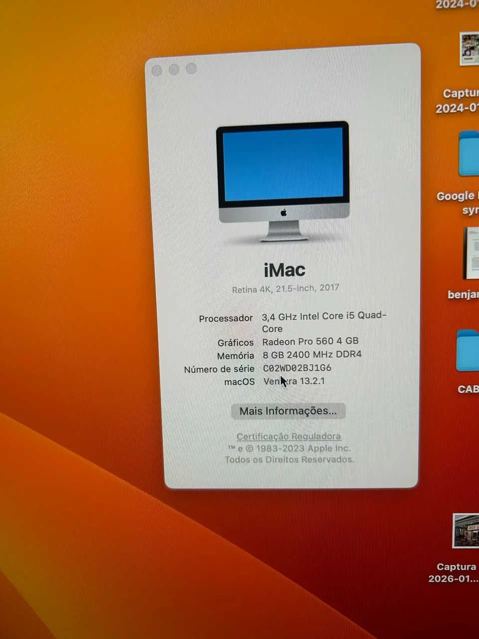 iMac 2017 Core i5 Tela retina 4K 21,5? - Foto 2
