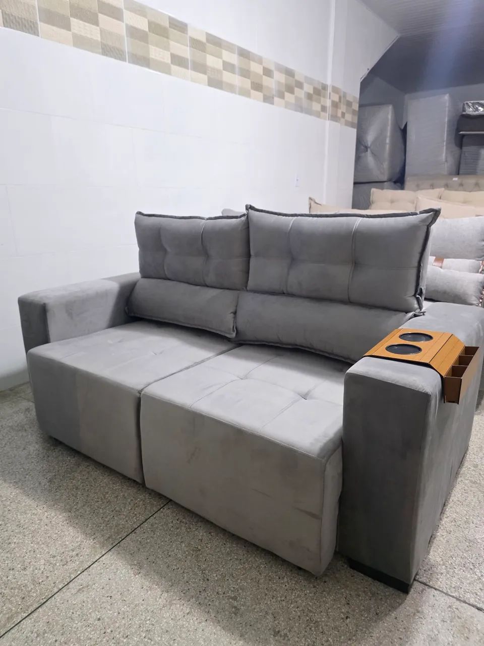 Sofá Retrátil e Reclinável Luxo 1,80m direto da fábrica  - Foto 2