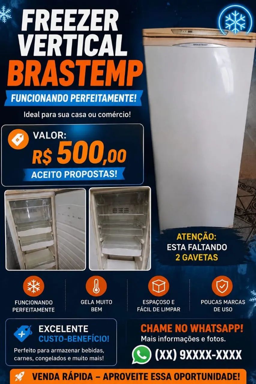 Freezer vertical 