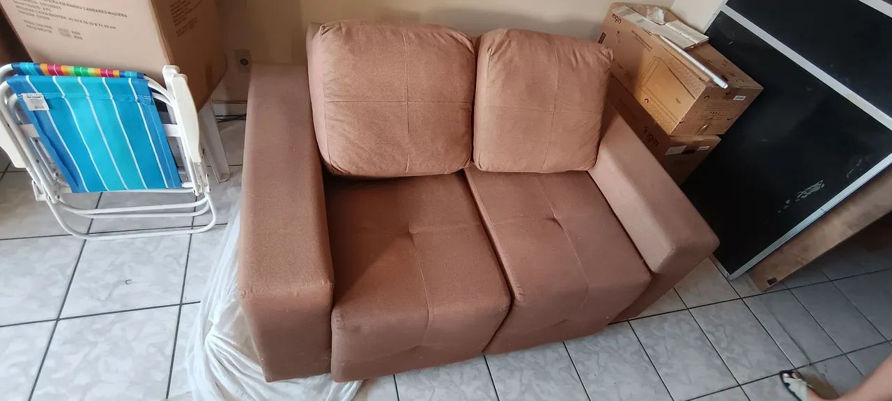 Sofá retrátil 2 lugares 