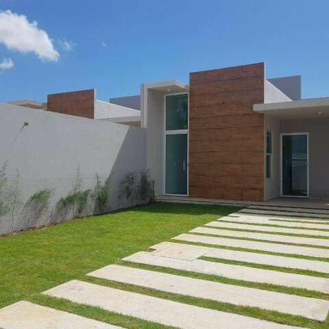 Casas planas no Eusébio, 3 quartos 2 SUITES 3 vagas