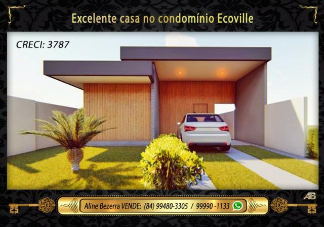 Casa no ecoville, 3 quartos sendo 2 suítes, churrasqueira, confira - Foto 2