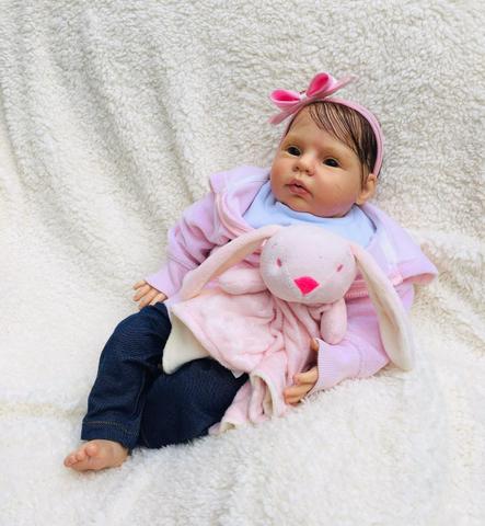 Bebê reborn menina olhos abertos - Foto 3