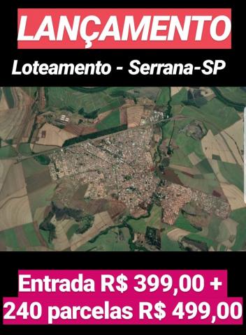 Super lançamento de lotes em serrana, pronto para morar, 296 m2, entrada r$ 399,00 e saldo