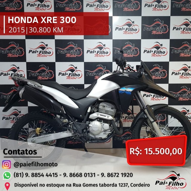 HONDA XRE 300 ANO 2015 FINANCIAMOS EM ATE 48X