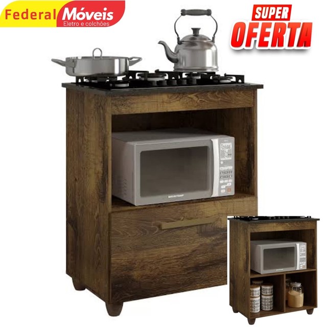 Balcão para cooktop 5 bocas Silvia - novo 