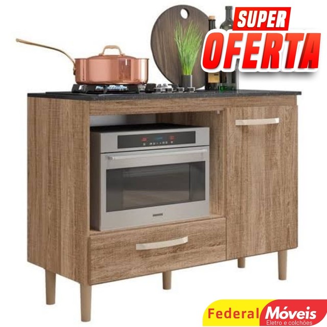 Balcão para cooktop 4 ou 5 bocas fit