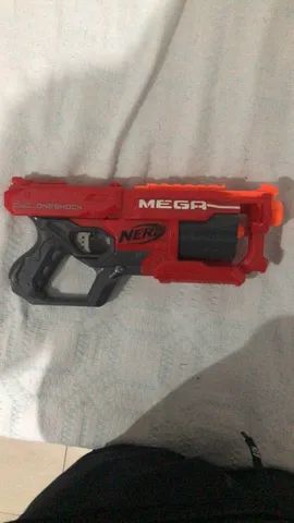 Arma Nerf Mega Vermelha Grande sem Balas | Brinquedo Nerf Usado 49272500 |  enjoei