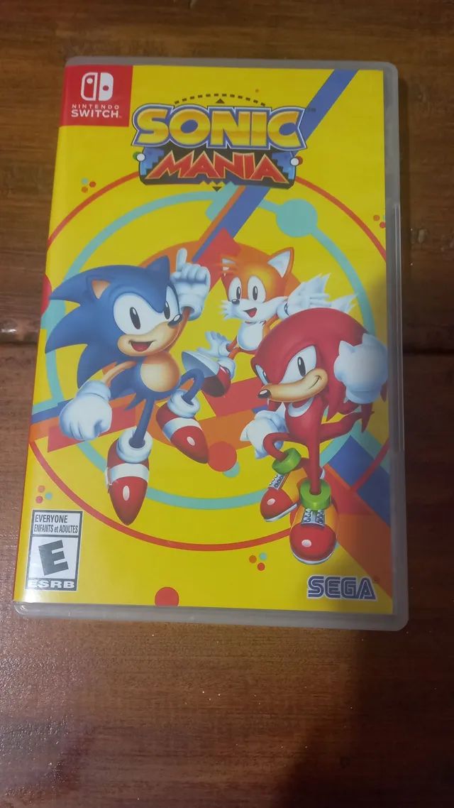 Nintendo switch do jogo sonic mania