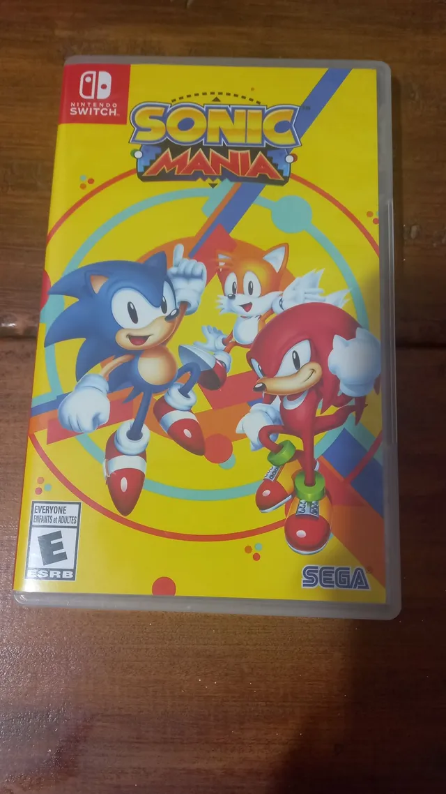 Jogo Nintendo Switch Sonic Mania Midia Fisica