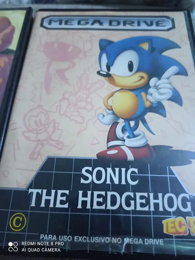 SONIC THE HEDGEHOG CLASSIC HEROES CARTUCHO FITA PARA MEGA DRIVE