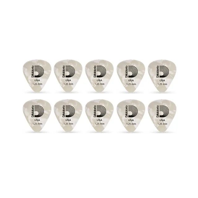 KIT 10 Palhetas D'Addario Pearl 1CWP7 Heavy 1,25 - PL0055PC10