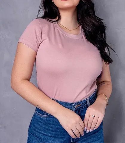 T-shirt  algodão premium feminina 