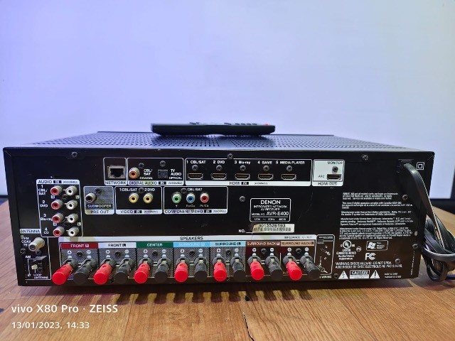 Receiver Denon Avr-e400 Com Controle Funcionando 100%!! - Foto 3