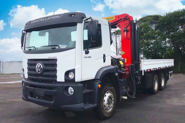 Caminhão Volkswagen Constellation 27.260 6x4 Guindaste 45ton. Palfinger - Foto 3