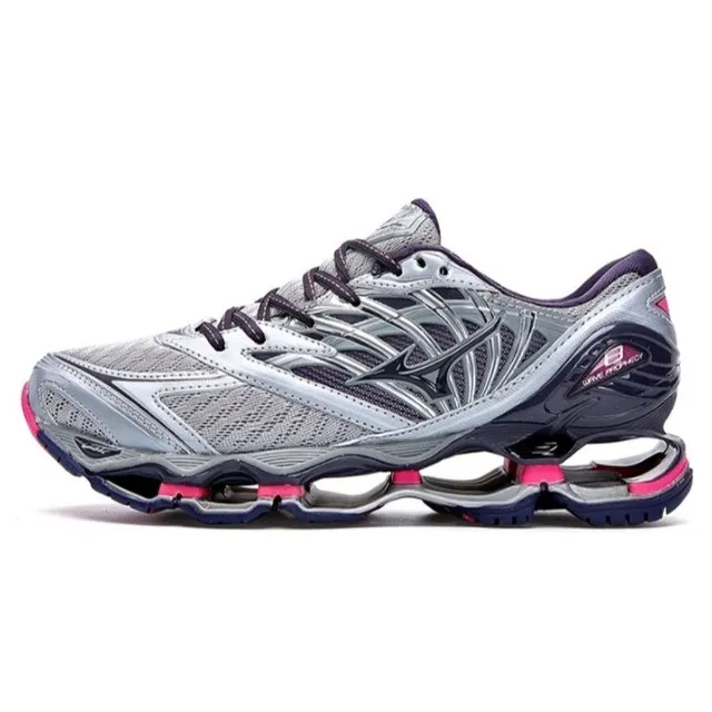 Tenis Mizuno Wave Prophecy 8 Cinza Rosa Novo Original Caixa