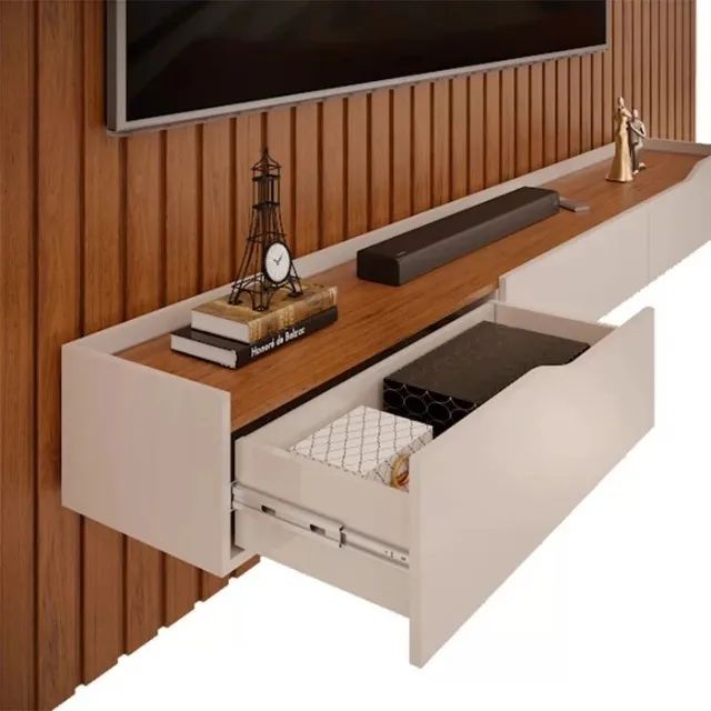 Painel e Bancada Pratic para TV 65 Polegadas DJ Móveis **novo direto da indústria** - Foto 2
