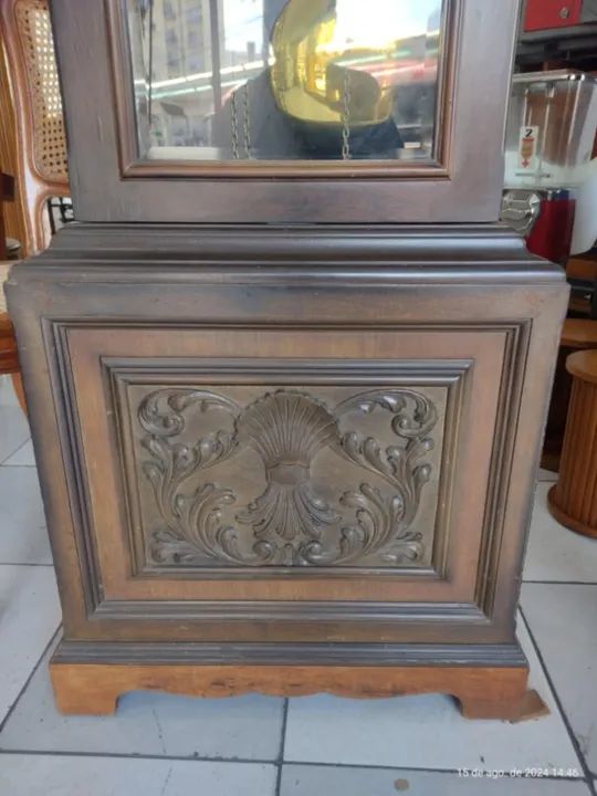 Relógio Antigo Carrilhão Pedestal de Pé - Foto 6