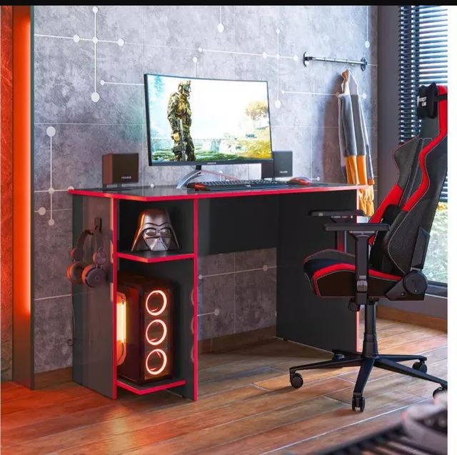 Mesa gamer computador ( montagem grátis)  - Foto 4