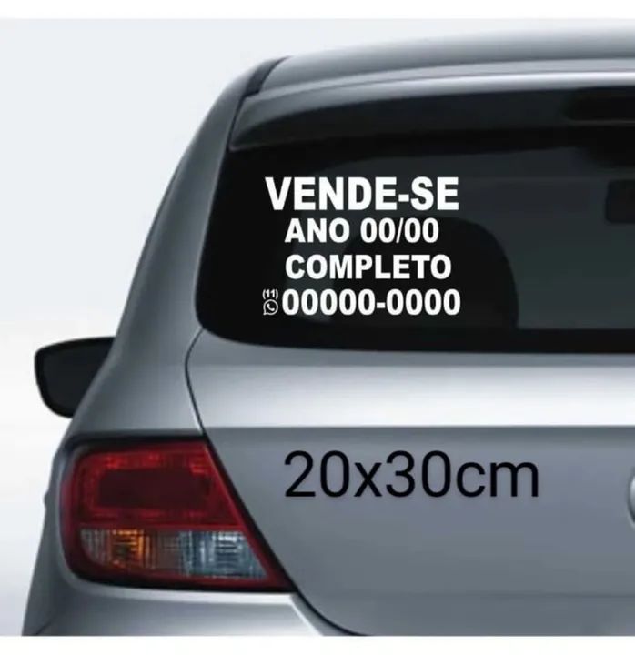 Adesivo Vende se Carro  - Foto 2