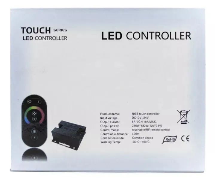 Central RGB touch 12v/24v preta - Foto 4