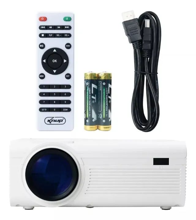 Projetor Led Multimidia 1800 Lúmens Full Hd 1080p Hdmi/ Usb Cor Branco - Foto 4