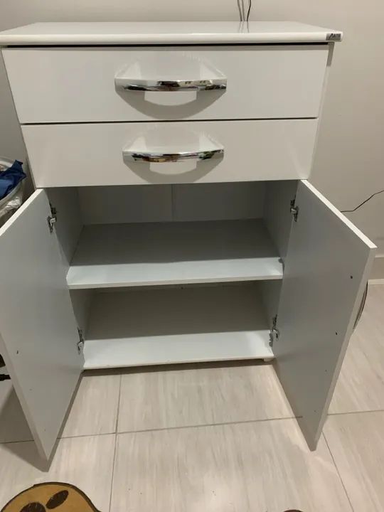 Armário de 2 Gavetas e 2 Portas com Design Moderno! - Foto 3