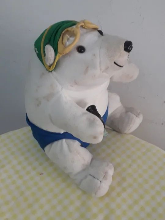 Urso natação Coca Cola pelúcia  - Foto 2