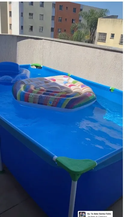 Piscina de armar Mor 3700 litros com filtro