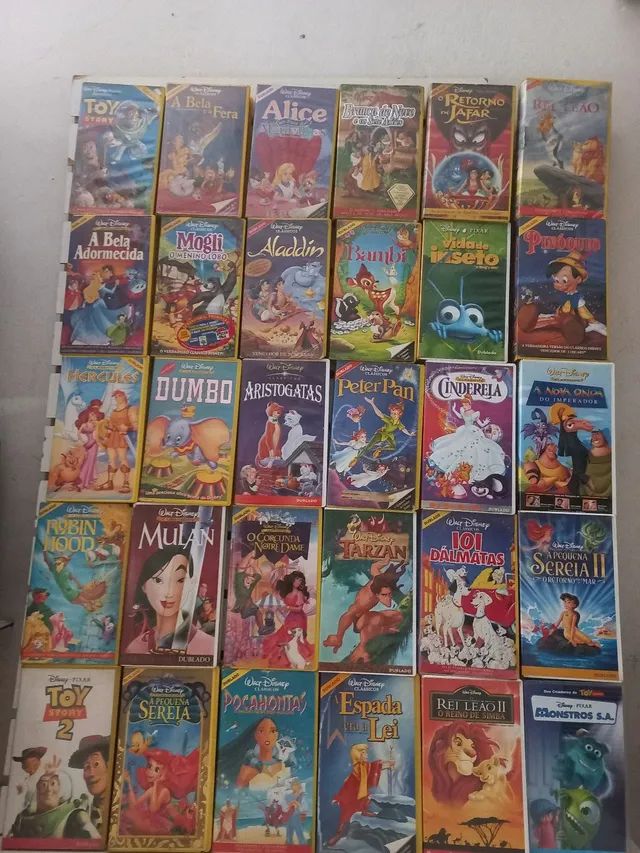  30 Fitas vhs antigas Disney 