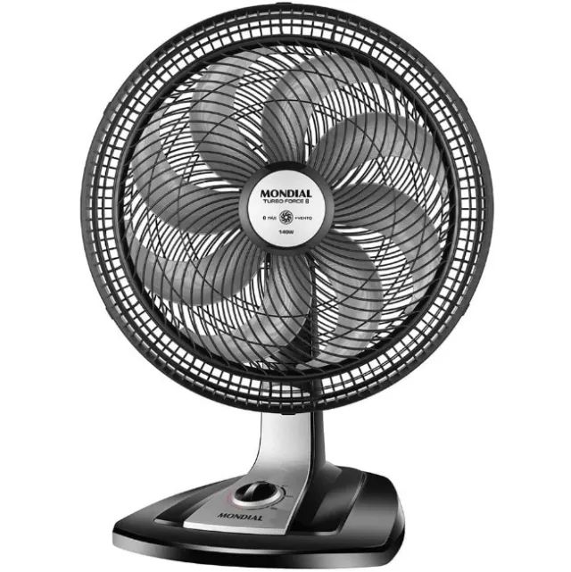 Ventilador Mondial Turbo Force 40cm, 8 pás, 140W, 3 veloc. (20% Mais Vento)-110V - NOVO - Foto 6