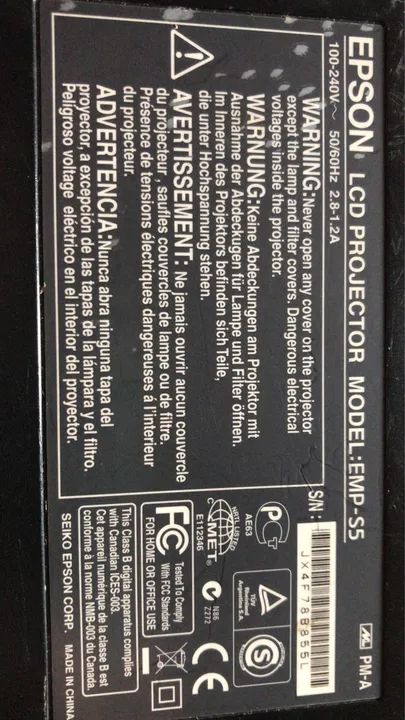 Projetor Epson power lite s5+ no estado leia ! - Foto 3