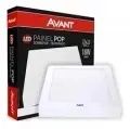 Painel Paflon Led 18w Sobrepor Quadrado 22x22cm Forro De Gesso Pvc Importado