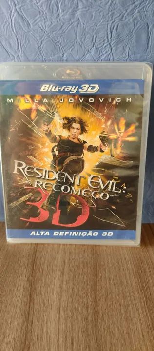 Blu-ray 3D RESIDENT EVIL Recomeço lacrado