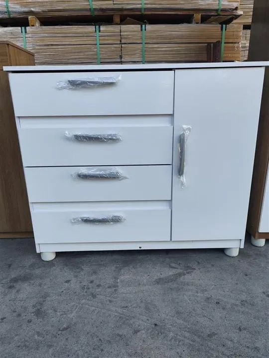 Cômoda Zaqueu 4 Gavetas 100% MDF 