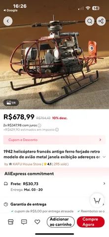 Helicopter ferro de coleção  - Foto 5